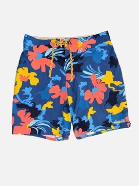 Patagonia Mens 33 Superior Blue Stretch Planing Board Shorts 9 Inch Inseam Swim